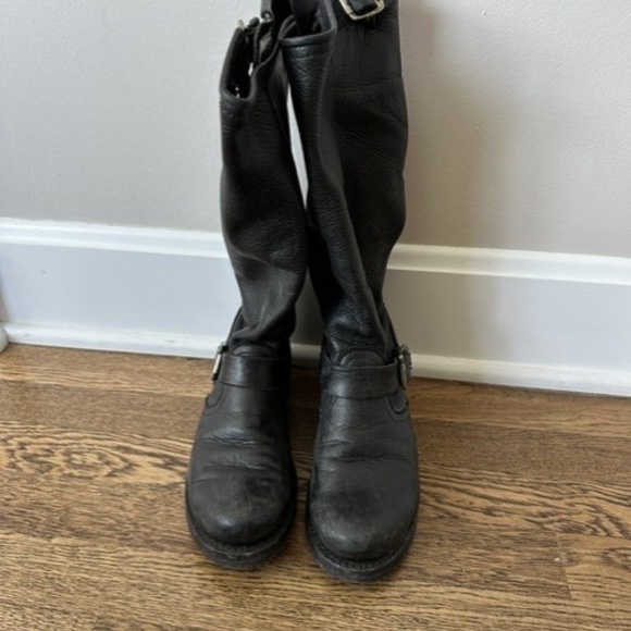 Frye, Veronica Slouch, Black, Size 7 - Picture 3 of 7